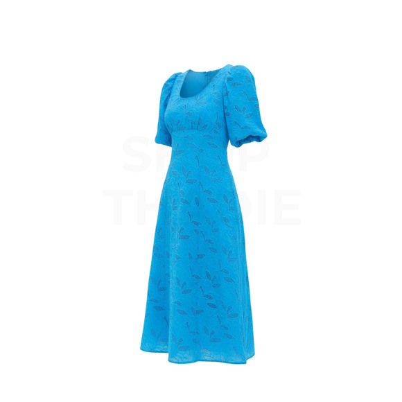 HYACINTH HOUSE Azure Eyelet Ainsley Midi Dress Size XL NWT - Picture 6 of 6